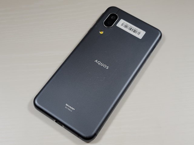  ★【40325WM】 ジャンク 楽天モバイル SH-RM12 SHARP AQUOS sense3 lite ブラック SIMロック解除済 1円 ! 1スタ !の画像2