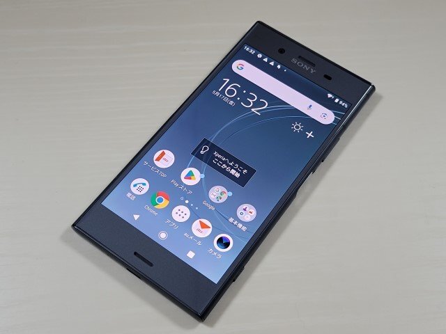 　★【40338WM】 完動品 au SOV36 SONY Xperia XZ1 ムーンリットブルー SIMロック解除済 1円 ! 1スタ !_画像1