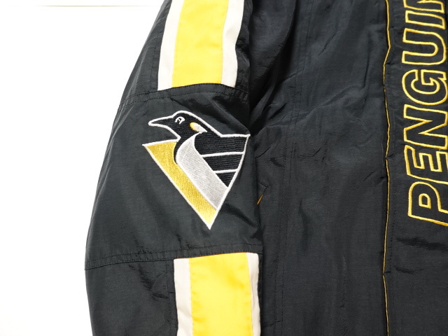 ■0506■NFL ピッツバーグ ペンギンズ Pittsburgh Penguins STARTER 中綿 ジャケット M ●_画像3