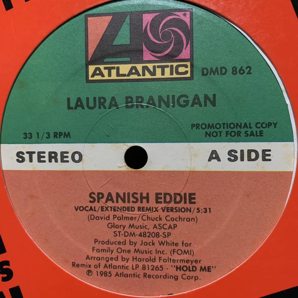 ◆ Laura Branigan - Spanish Eddie (Vocal Extended Remix Version)◆12inch US盤 Promo DISCO_画像1