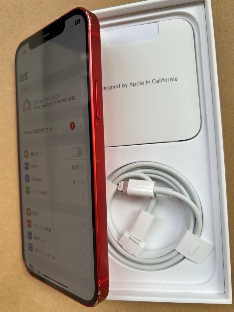 iPhone12 256GB 本体 SIMフリー レッド 箱あり 付属品未使用 iPhone12 256GB 本体 SIMフリー レッド 箱あり 付属品未使用