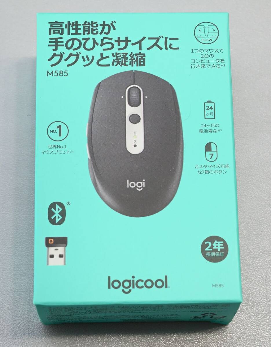 [ не использовался ] Logicool беспроводная мышь мульти- устройство M585 graphite Contrast 