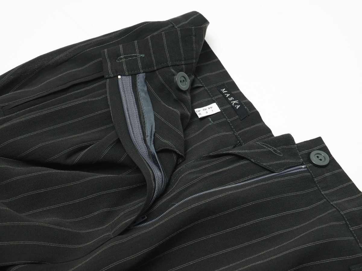 TG6887▲ Италия  пр-во   MASKA  костюм   пиджак × брюки    установка    в полоску   ...   серый  кузов   размер  44