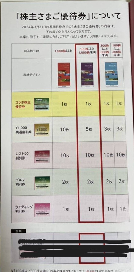 「西武ホールディングス」株主優待券・共通割引券冊子１冊　有効期限2024/11/30　※送料無料※_画像2