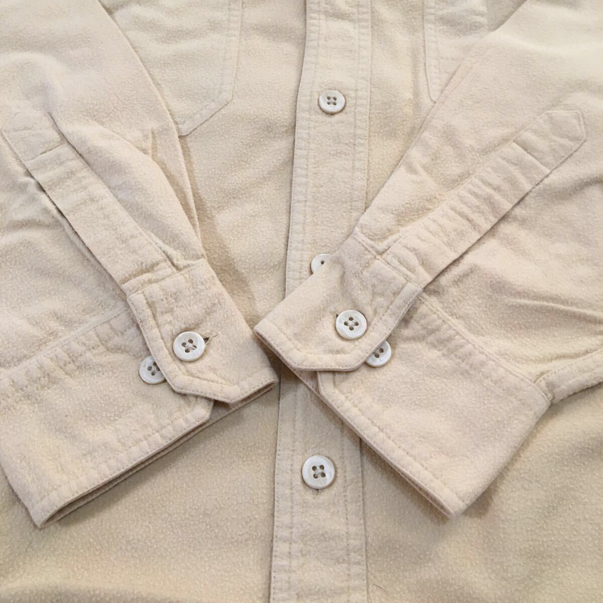 【made in Republic of India】90's Americanclothing/BANANA REPUBIC/CHAMOIS CLOTH SHIRT/size L/JAPAN LL/traveltag/khakibody/_画像6