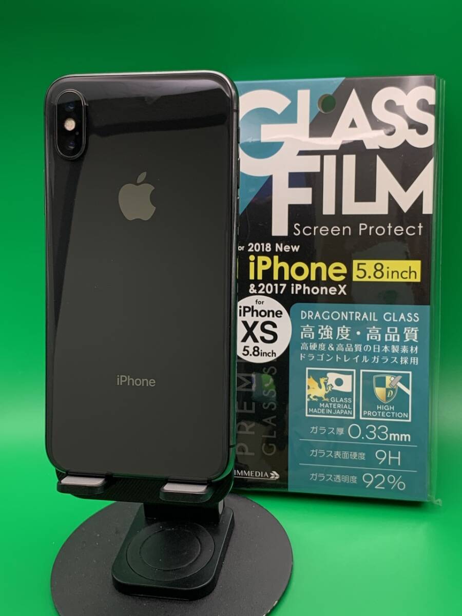 ★本体美品 iPhone X 256GB SIMフリー 最大容量95% 格安SIM可 Apple SIMフリー MQC12J/A スペースグレー 中古 新古品 BP3041 _画像4