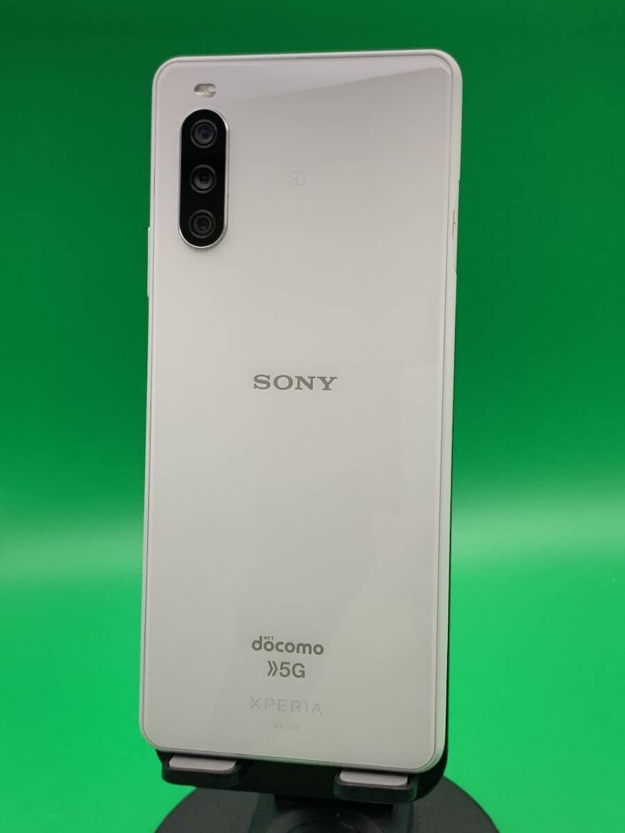 ★美品・訳あり Xperia 10 III 128GB SIMフリー 格安SIM可 SIMフリー - SO-52B ホワイト 中古 新古品 W087 A-2_画像3