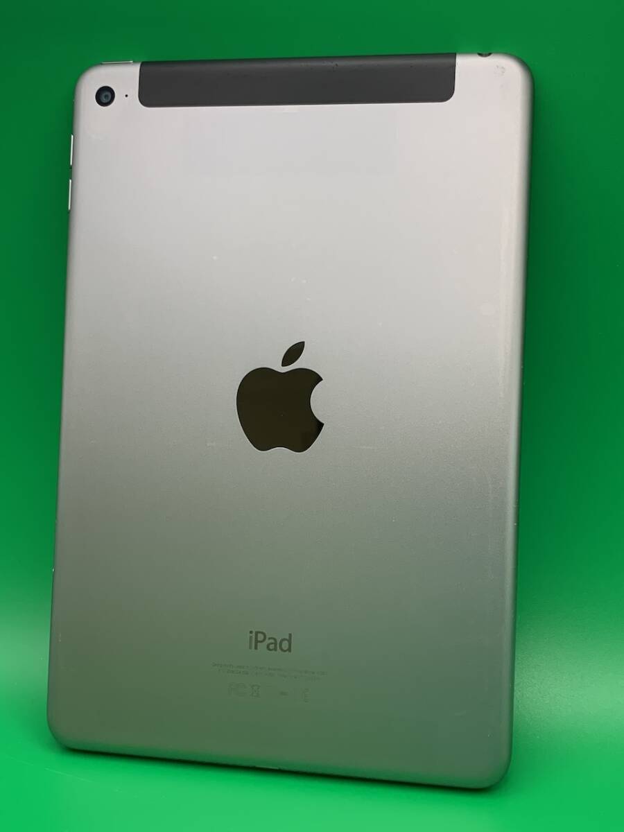 ★激安・訳あり iPad mini 4 Wi-Fi + Cellular 128GB SIMフリー 最大容量95% 格安SIM可 au ◯ MK762JA OG0100210874 