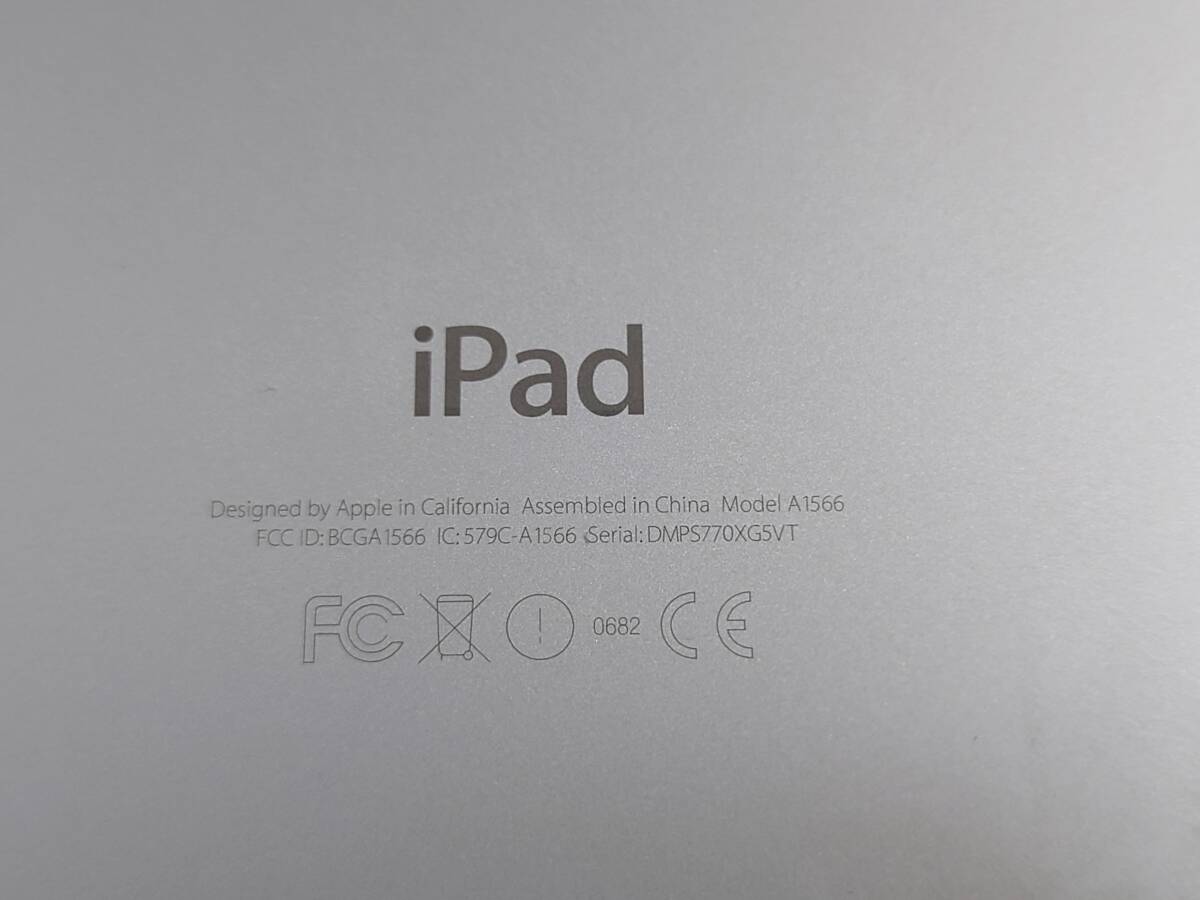 iPad Air2 16GB Wi-Fi 通電 タッチ動作 TouchID 充電可 バッテリー膨れジャンク 初期化済 アクティベーションロック解除済_画像9
