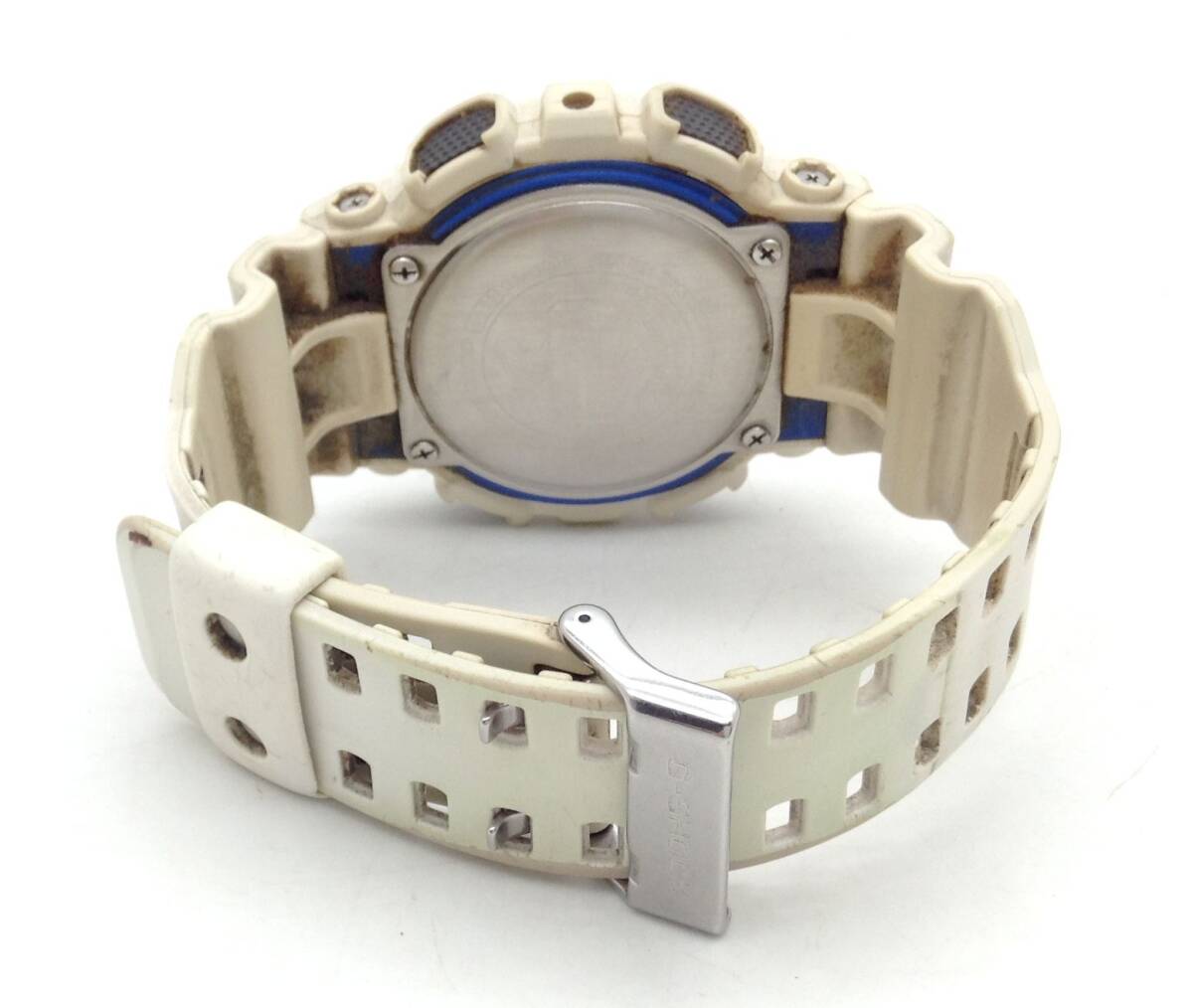 動作品【 CASIO G-SHOCK SHOCK RESIST 腕時計 5081 GA-100B 】カシオ メンズ 腕時計 デジタル文字盤 ホワイト 樹脂バンド MN_画像6