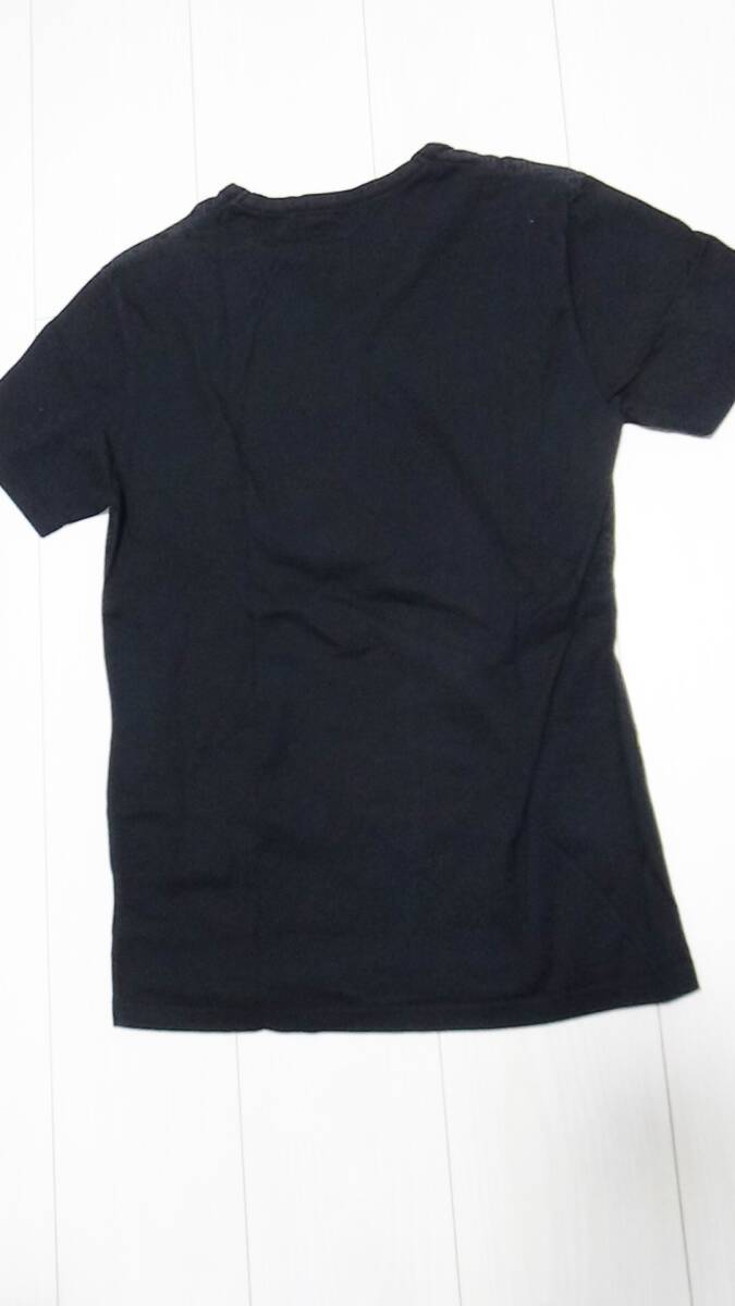 バーバリー ブラックレーベル 2 ★ ノバチェック ホースマーク 半袖 Tシャツ シャツ トップス 黒 メンズ M　Vネック_画像5