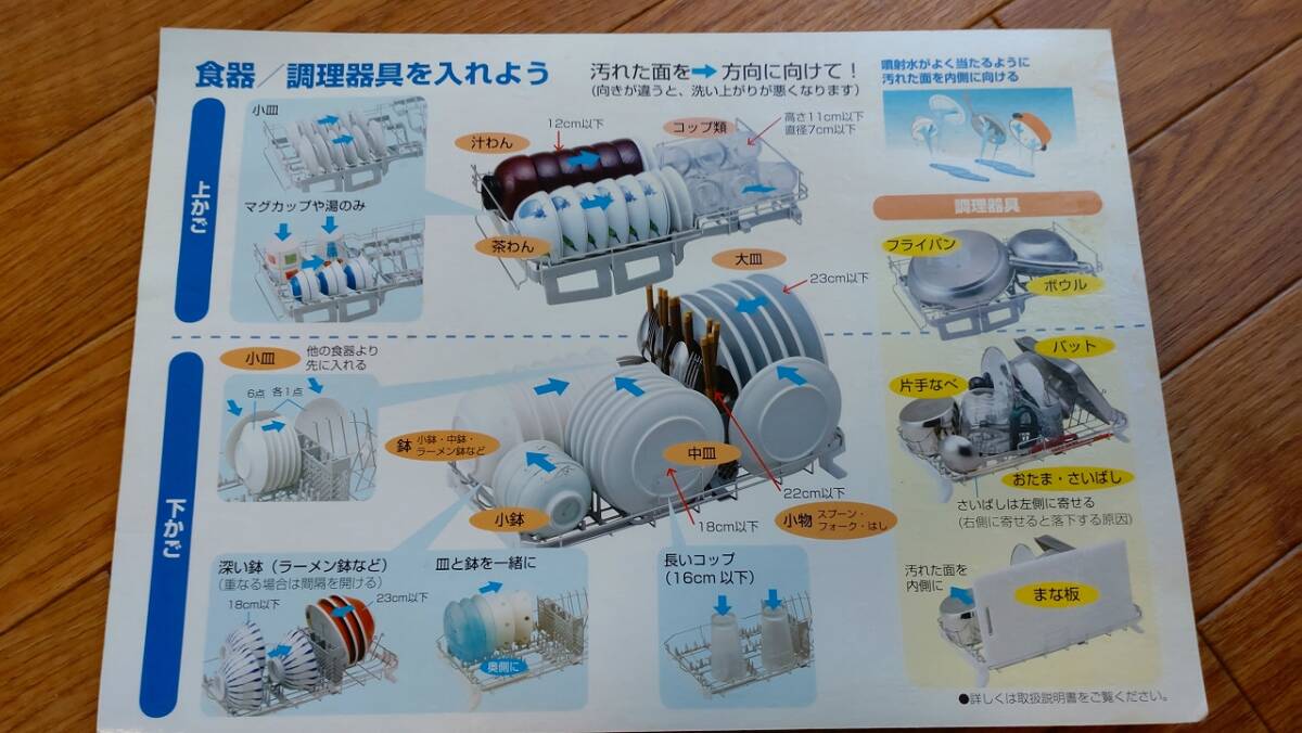 【送料込】Panasonic 食器洗い乾燥機 NP-TR5-W ホワイト 2012年製の画像9