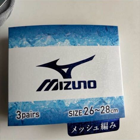 送料無料　MIZUNO ミズノ　大きいサイズ　涼感設計　靴下　ソックス　ショート靴下　スニーカーソックス　3足セット_画像5