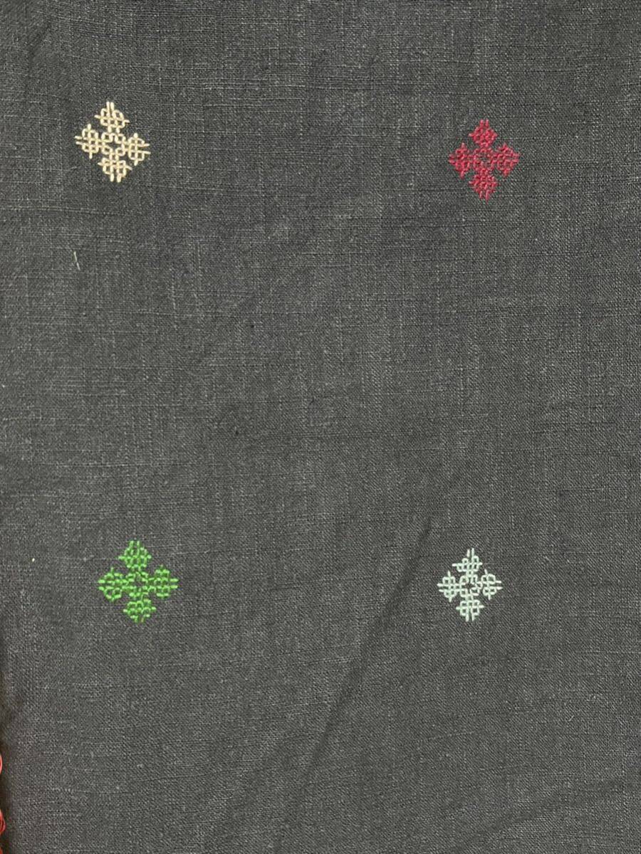 タイ ヤオ族 刺繍 ヘンプ ジャケット 民族衣装 麻 モン族 ナガ族 アカ族 3_画像8
