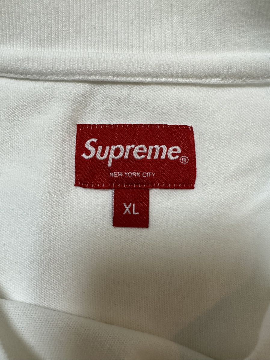 XL Supreme Small Box Logo L/S Tee White XLarge シュプリーム スモール ボックスロゴ ロングスリーブ ホワイト 白 長袖Tシャツ ロンT ②_画像7