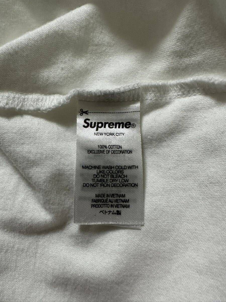 L Supreme Small Box Logo Tee 22SS White Large シュプリーム スモール ボックスロゴ ボックス ロゴ Tシャツ 半袖 ホワイト 白 中古 ②