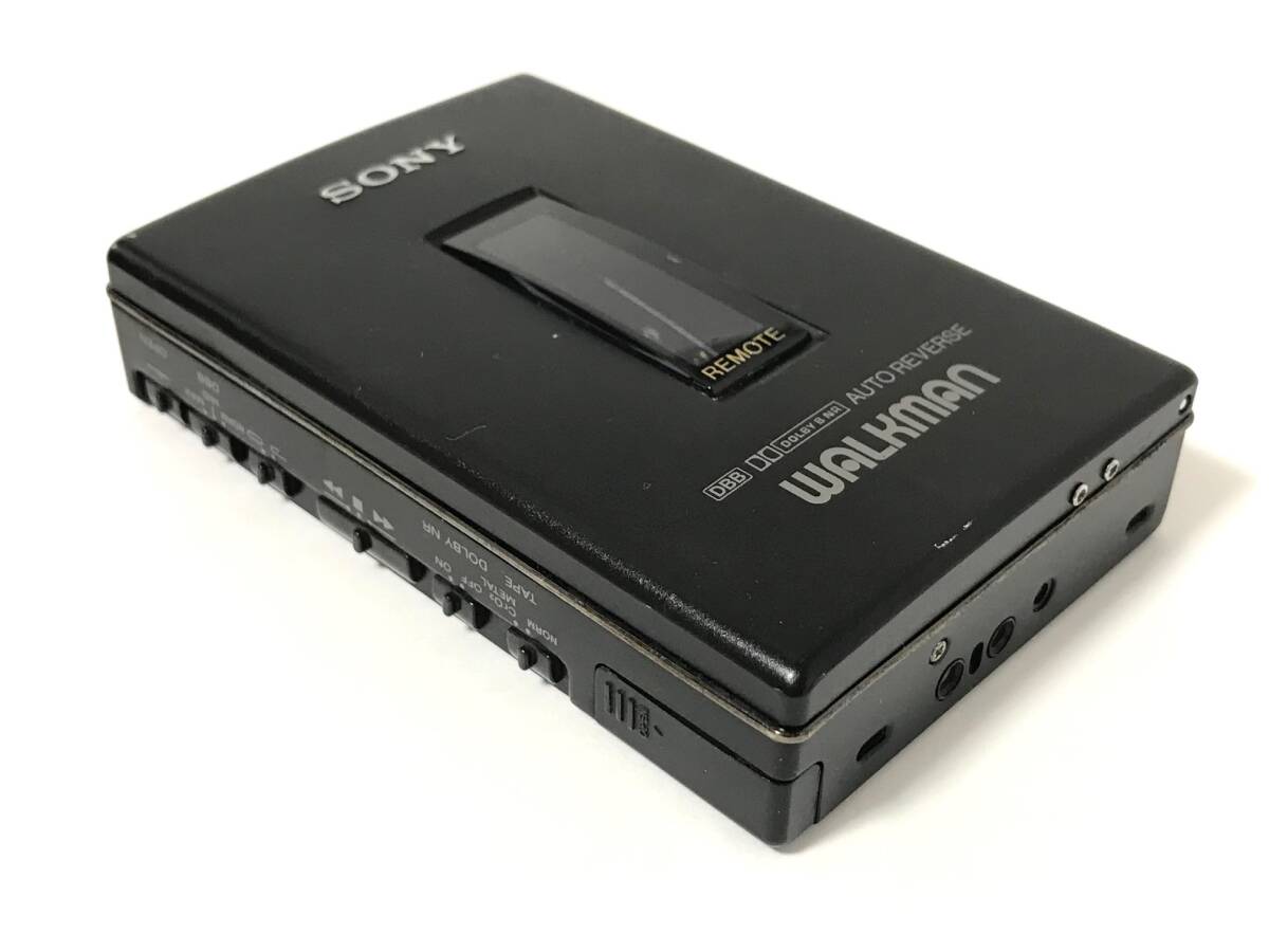 [ beautiful goods ][ rare ][ maintenance goods ] SONY Walkman WM-607 10 anniversary commemoration model battery box attaching ( mat black ) (WM-501 successor model )