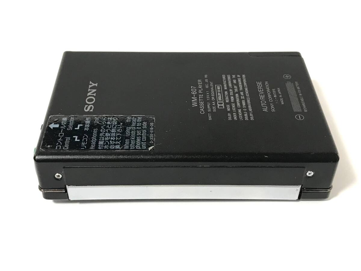 [ beautiful goods ][ rare ][ maintenance goods ] SONY Walkman WM-607 10 anniversary commemoration model battery box attaching ( mat black ) (WM-501 successor model )