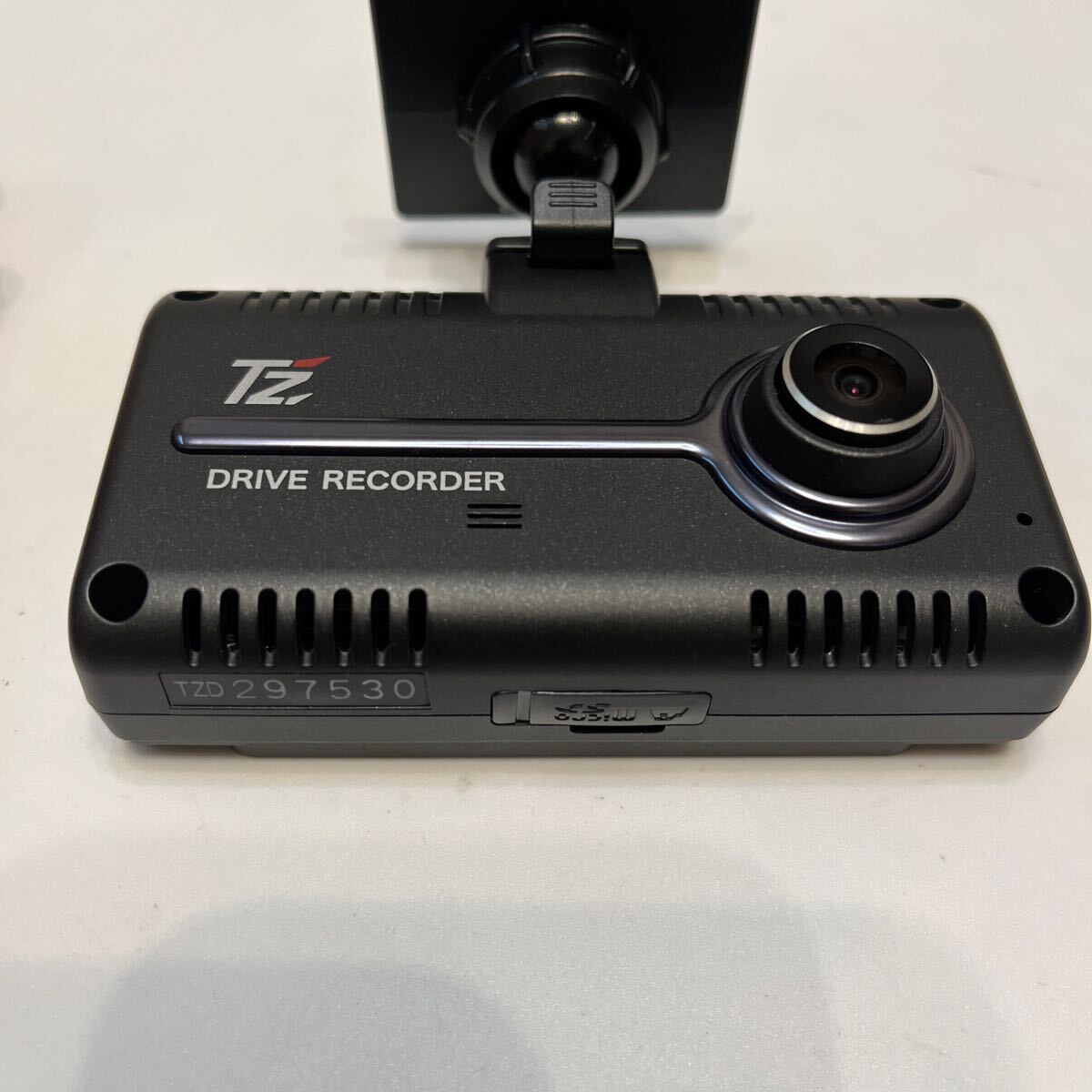 中古美品 前後２カメラドライブレコーダー TZ-D205W microSDカード8GB の画像3