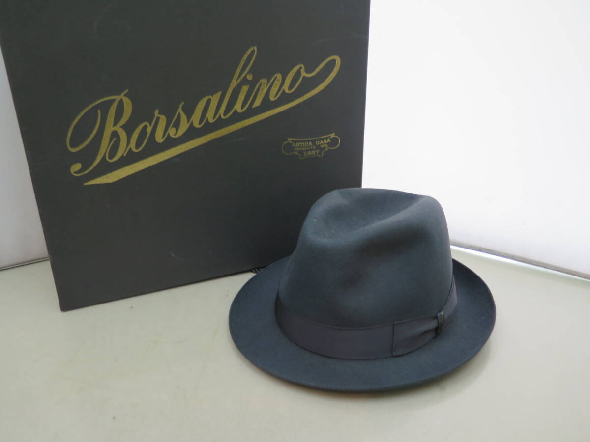 ▽〇Borsalino ボルサリーノ 中折れハット_画像1