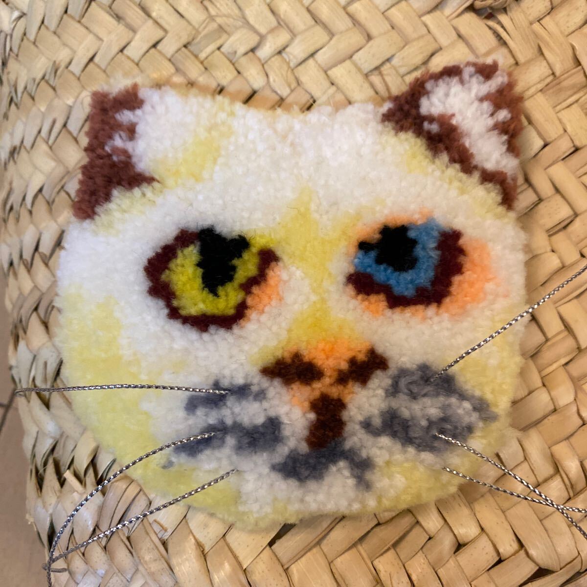 かごバッグ ハンドバッグ ナチュラル catindahouse猫新品未使用キャットCat定価¥14,000＋税_画像4