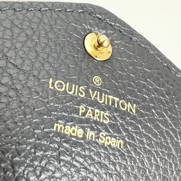 Louis Vuitton ルイヴィトン M62125 モノグラムアンプラント ポルトフォイユサラ 二つ折り長財布 ネイビー 鑑定済 中古 レディース HK0201_画像9