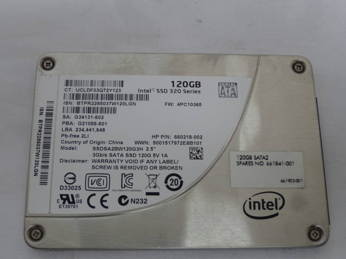 *Intel SSD 2.5 -inch 120GB×1 pcs health condition [ normal ]!*
