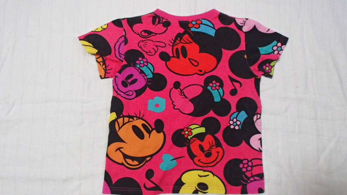 120㎝ 半袖Tシャツ Disney ピンク ミニー ミッキー 女の子 ディズニー 東京ディズニーリゾート USEDの画像2