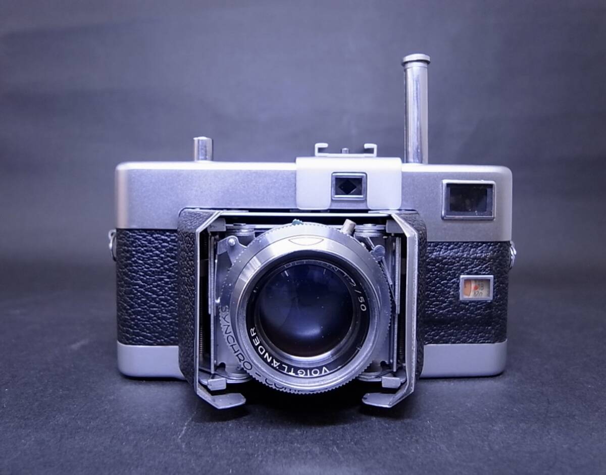 ★☆Voigtlander フォクトレンダー VITESSA ビテッサ ULTRON 50mm f2 大口径レンズ フィルムカメラ 蛇腹カメラ ケース付 ヴィンテージ☆★_画像3