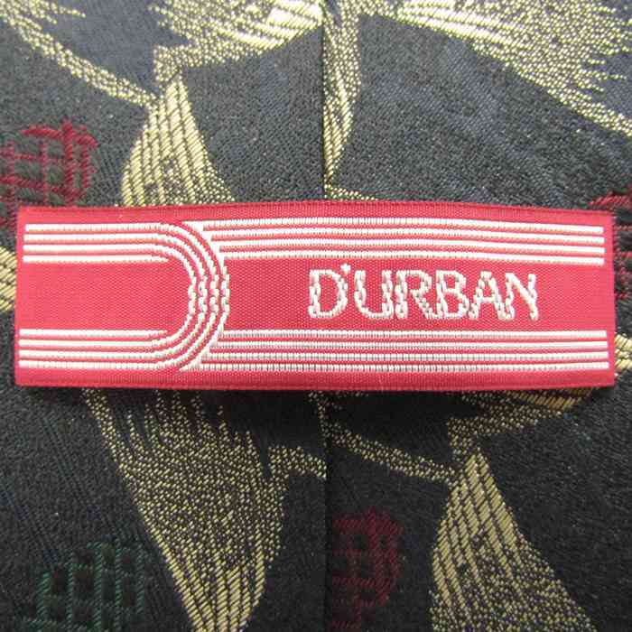 ダーバン ブランド ネクタイ 格子柄 パネル柄 シルク PO メンズ ネイビー Durban_画像4