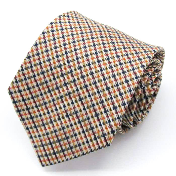  Royal бренд галстук в клетку шелк сделано в Японии не использовался с биркой PO мужской белый ROYAL