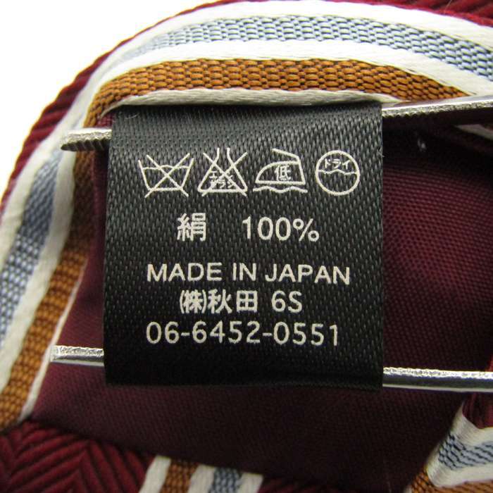 リーガル ブランド ネクタイ ストライプ柄 シルク 日本製 PO メンズ ワインレッド REGAL_画像5