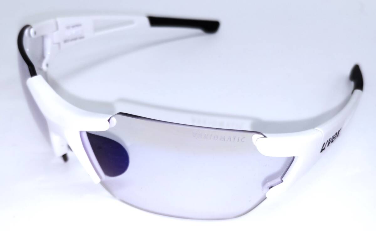 21uvex sportstyle 803 race Small VarioMirror White 調光ライトミラーブルー(S1-S3)VLT:17-70% バーゲン価格!即決