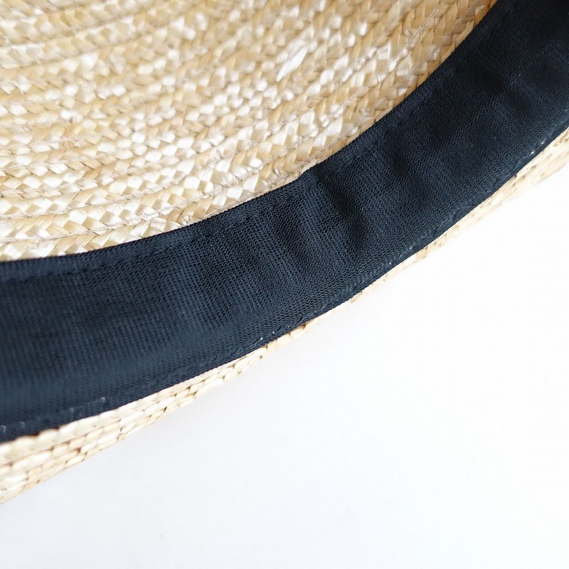 AKOMEYA TOKYO специальный заказ / рисовое поле средний шляпа магазин * натуральный материалы шляпа * натуральный лента соломенная шляпа навес натуральный материалы can can (ha84-2404-30)[10E42]