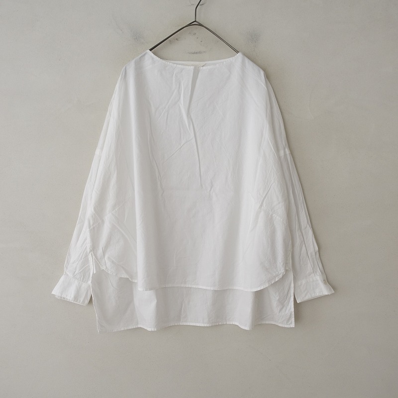 [ regular price 2.2 ten thousand ]ko ton koton * spin oksease shirt *1 cotton white boat neck pull over shirt (2-2404-193)[10E42]
