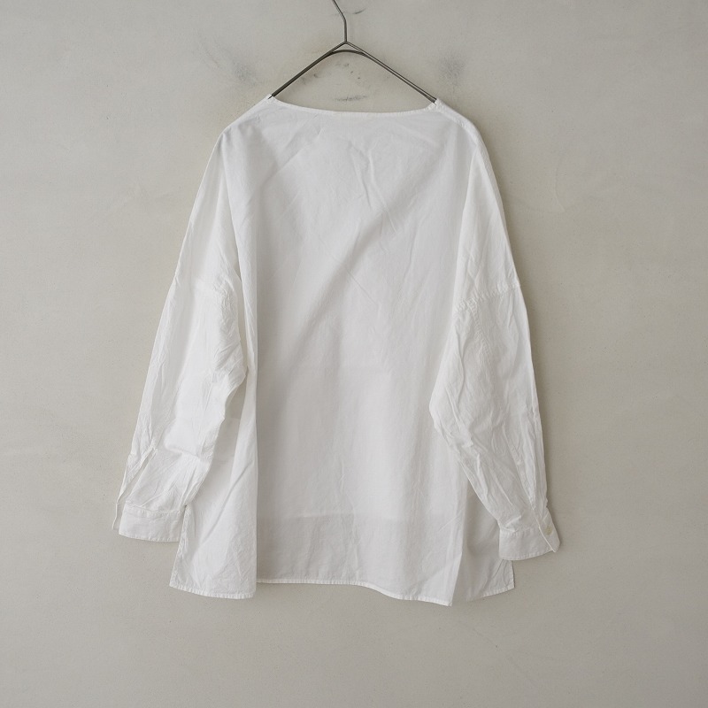 [ regular price 2.2 ten thousand ]ko ton koton * spin oksease shirt *1 cotton white boat neck pull over shirt (2-2404-193)[10E42]