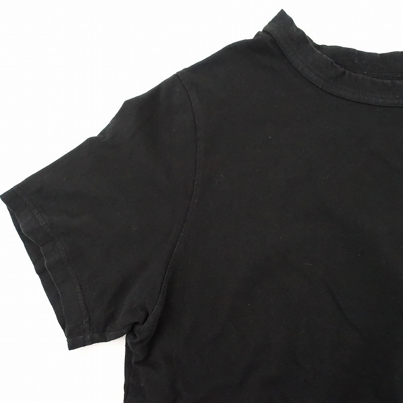  pas de calais pas de calais *gasato футболка *36 чёрный черный трикотаж с коротким рукавом тянуть over одноцветный (33-2404-321)[70E42]