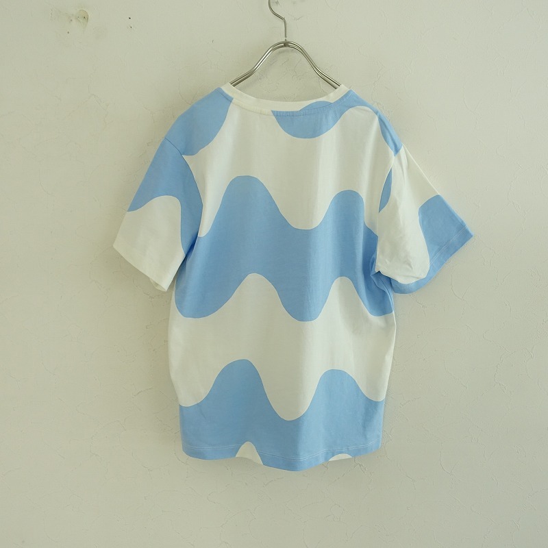 マリメッコ marimekko *LOKKI ロッキ半袖Tシャツ*XSカットソーショートスリーブライトブルー(33-2404-541)【41E42】_画像2