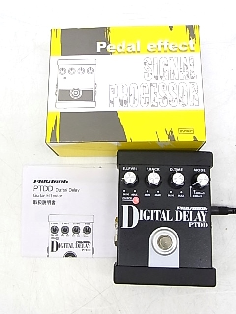e11627 DIGITAL DELAY ギター用エフェクター デジタルディレイ PTDD 通電確認済 元箱の画像1