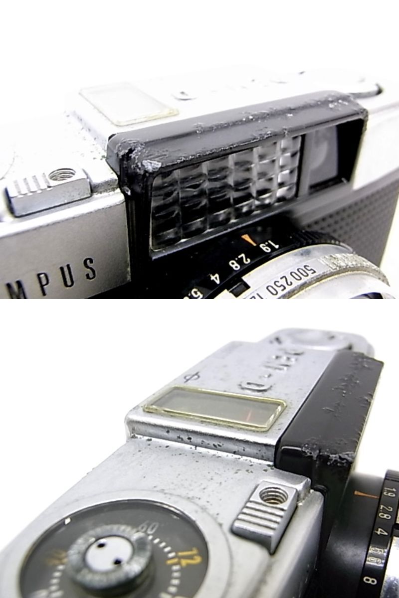 h1065 OLYMPUS PEN-D オリンパス　フイルム　カメラ　/　F.ZUIKO 1:1.9 f=3.2cm ジャンク品　元箱_画像8