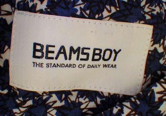 *BEAMSBOY Beams Boy shoulder ribbon tunic One-piece * total pattern 