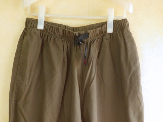 *GRAMICCI Gramicci linen× cotton wide pants M*ba Rune olive green 