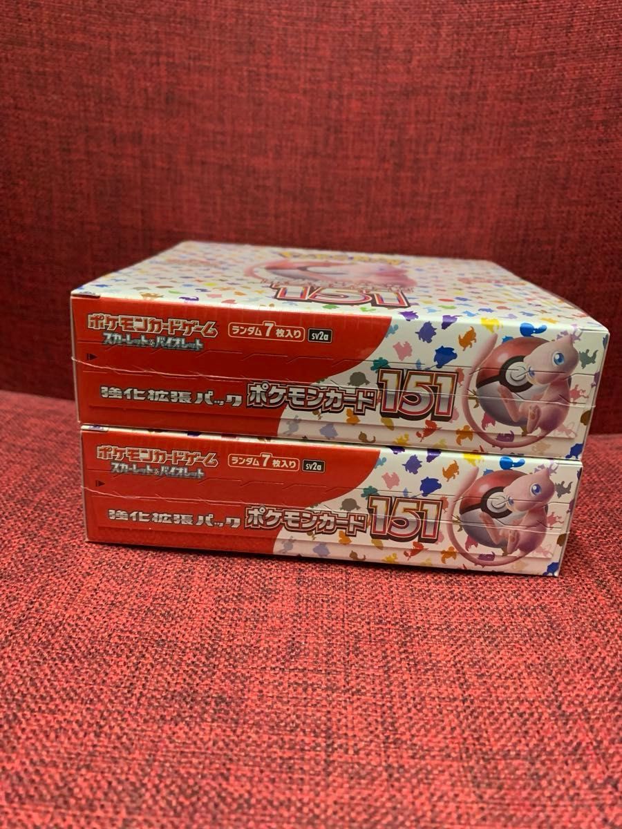 新品　未開封　シュリンク付き　ポケモンカードゲーム 151:  2BOX