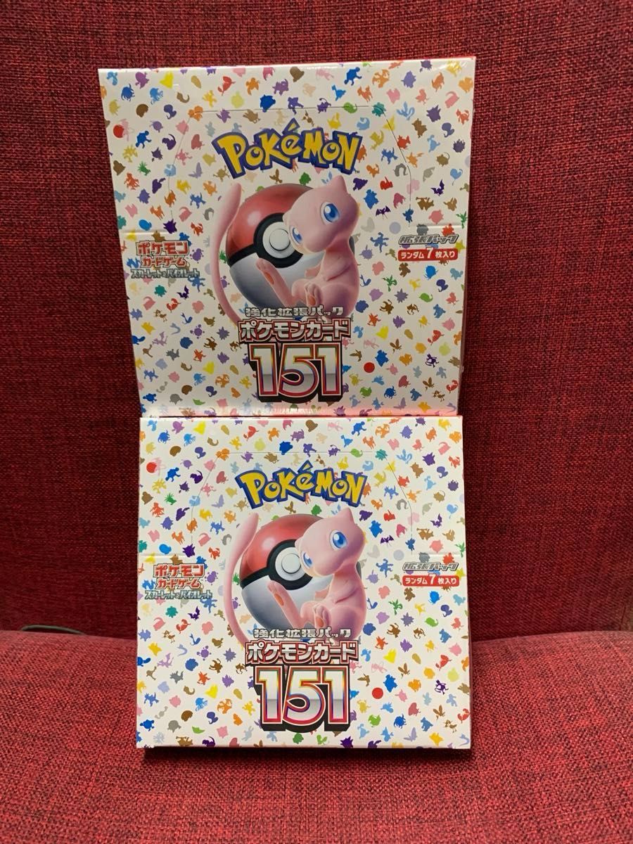 新品　未開封　シュリンク付き　ポケモンカードゲーム 151:  2BOX