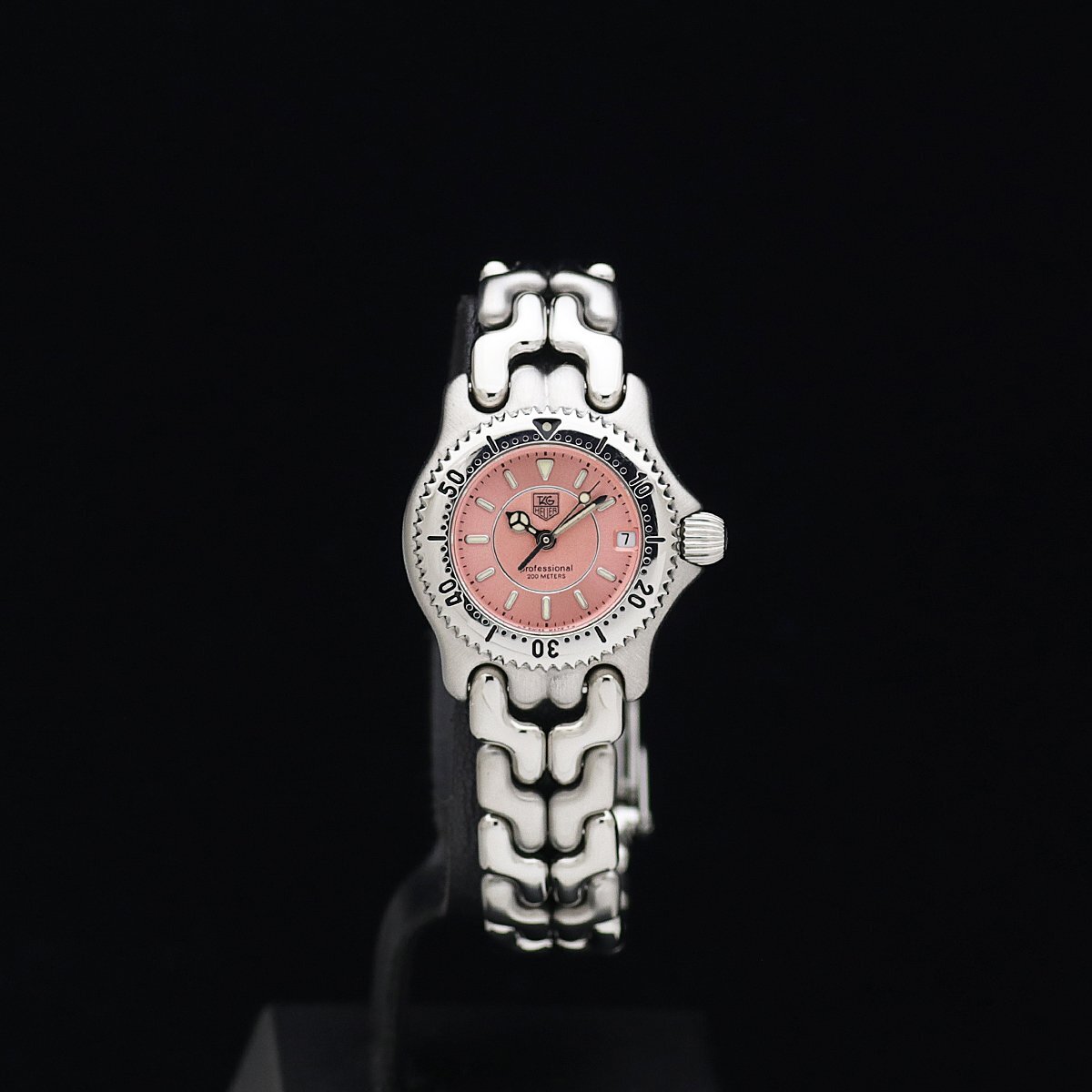 1 jpy ~ super-beauty goods TAG HEUER TAG Heuer s/el cell WG141G SS lady's quartz pink face box guarantee taking other last model 