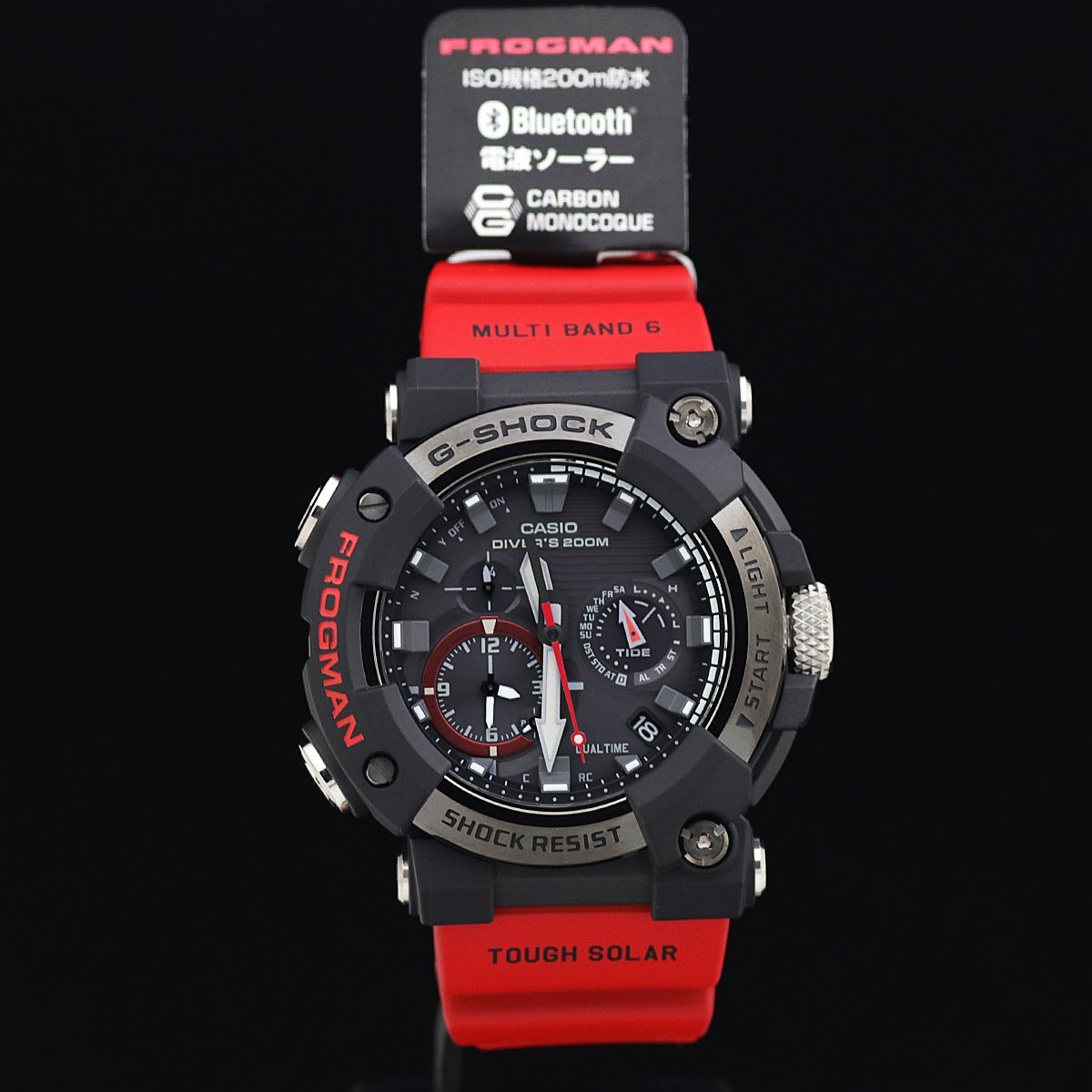 1円～ ほぼ未使用 カシオ G-SHOCK FROGMAN フロッグマン GWF-A1000-1A4JF 樹脂・カーボン メンズ 電波ソーラー 箱保取巻きタグ 定価9.9万_画像1