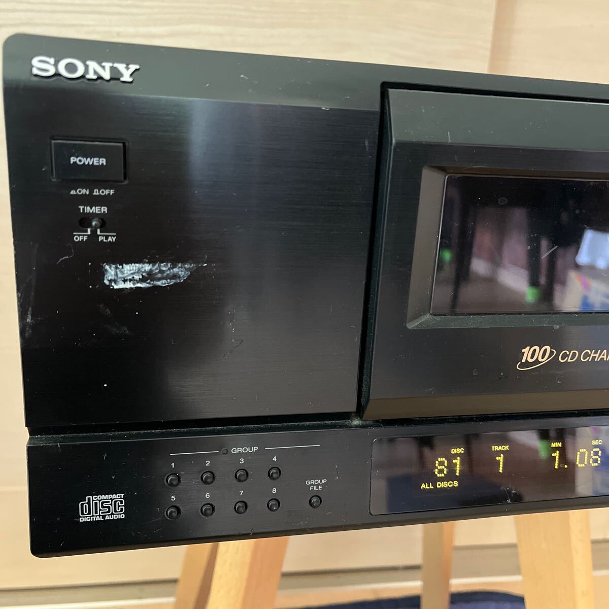 SONY ソニー CDプレイヤー CDP-CX100F CDチェンジャー オーディオ機器 _画像2