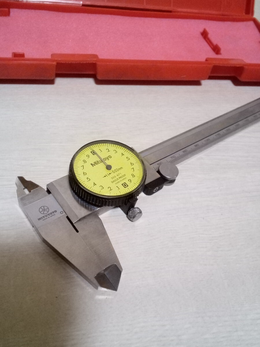 4303 postage 230 jpy operation verification settled mitsutoyo dial vernier calipers 150mm