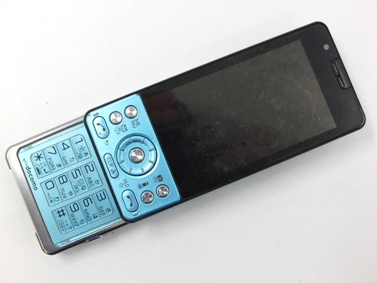 【z27216】docomo ドコモ LUMIX Phone P-03C BLUE 動作品 初期化済み 中古品 送料全国一律300円の画像3