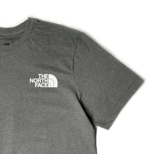 1円～!売切!【正規新品】THE NORTH FACE S/S BOX NSE TEE 半袖 Tシャツ US限定 ボックスロゴ 男女兼用 アウトドア 登山(M)グレー 180902-13_画像5